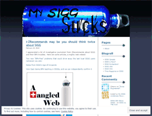 Tablet Screenshot of mysiggsucks.wordpress.com