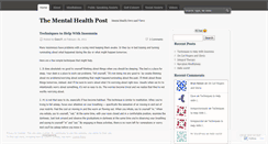 Desktop Screenshot of mentalhealthpost.wordpress.com