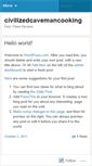 Mobile Screenshot of civilizedcavemancooking.wordpress.com