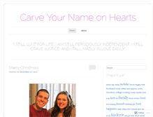 Tablet Screenshot of carveyournameonhearts.wordpress.com