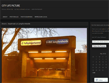 Tablet Screenshot of citylifepicture.wordpress.com