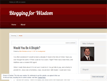 Tablet Screenshot of bloggingforwisdom.wordpress.com