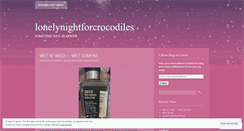 Desktop Screenshot of lonelynightforcrocodiles.wordpress.com