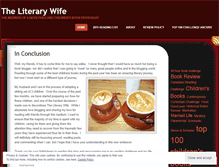 Tablet Screenshot of literarywife.wordpress.com