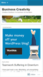 Mobile Screenshot of businesscreativity.wordpress.com