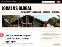 Tablet Screenshot of localvsglobal.wordpress.com