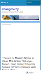 Mobile Screenshot of abangmercy.wordpress.com