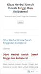 Mobile Screenshot of herbaluntukdarahtinggidankolesterol.wordpress.com