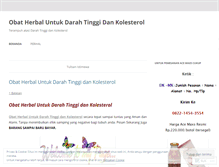 Tablet Screenshot of herbaluntukdarahtinggidankolesterol.wordpress.com