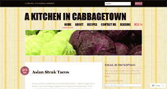 Desktop Screenshot of akitchenincabbagetown.wordpress.com