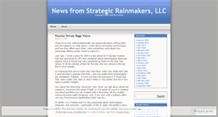 Desktop Screenshot of newsfromstrategicrainmakers.wordpress.com