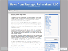 Tablet Screenshot of newsfromstrategicrainmakers.wordpress.com