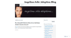 Desktop Screenshot of angelinajolieadoptions.wordpress.com