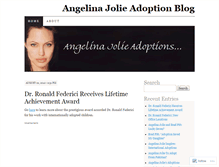 Tablet Screenshot of angelinajolieadoptions.wordpress.com