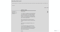 Desktop Screenshot of aboutmelecarroll.wordpress.com
