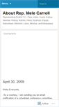 Mobile Screenshot of aboutmelecarroll.wordpress.com
