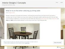 Tablet Screenshot of diningroomtablesguide.wordpress.com