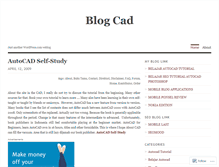 Tablet Screenshot of blogcads.wordpress.com