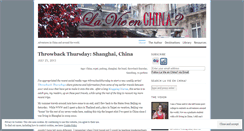 Desktop Screenshot of lavieenchina.wordpress.com