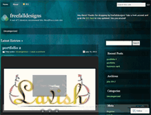 Tablet Screenshot of freefalldesigns.wordpress.com