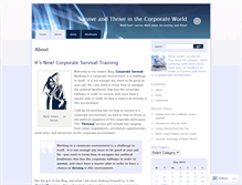 Tablet Screenshot of corporatesurvival.wordpress.com
