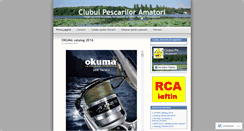 Desktop Screenshot of clubulpescariloramatori.wordpress.com