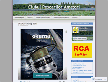 Tablet Screenshot of clubulpescariloramatori.wordpress.com