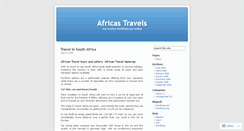 Desktop Screenshot of africastravels.wordpress.com