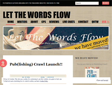 Tablet Screenshot of letthewordsflow.wordpress.com