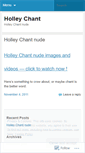 Mobile Screenshot of holleychant.wordpress.com