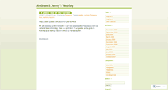 Desktop Screenshot of andrewjenny.wordpress.com