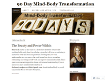 Tablet Screenshot of 90daymindbody.wordpress.com