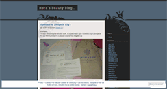 Desktop Screenshot of nora1987.wordpress.com