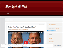Tablet Screenshot of momlookatthis.wordpress.com