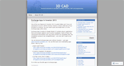 Desktop Screenshot of 3dcad.wordpress.com