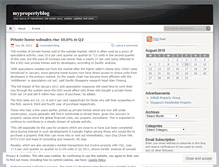 Tablet Screenshot of mypropertyblog.wordpress.com