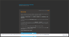 Desktop Screenshot of ingenieriaeconomia.wordpress.com