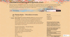 Desktop Screenshot of causasonorablog.wordpress.com