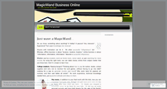 Desktop Screenshot of magicwandbiz.wordpress.com