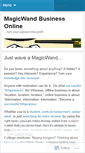 Mobile Screenshot of magicwandbiz.wordpress.com