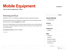 Tablet Screenshot of mobileequipment.wordpress.com