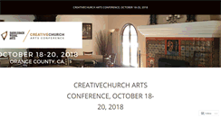 Desktop Screenshot of creativechurchconference.wordpress.com