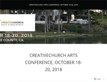 Tablet Screenshot of creativechurchconference.wordpress.com