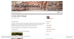 Desktop Screenshot of livingintheshadowlands.wordpress.com