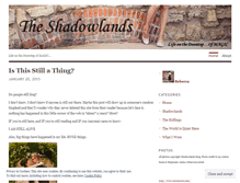 Tablet Screenshot of livingintheshadowlands.wordpress.com