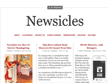 Tablet Screenshot of newsicles.wordpress.com