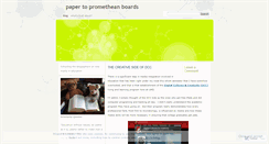 Desktop Screenshot of papertopromethianboards.wordpress.com