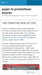 Mobile Screenshot of papertopromethianboards.wordpress.com