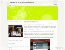 Tablet Screenshot of papertopromethianboards.wordpress.com
