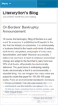 Mobile Screenshot of literarylion.wordpress.com